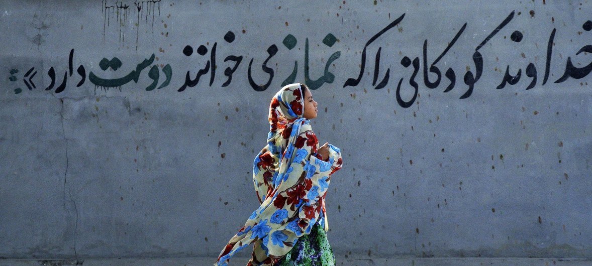 A girl wearing her hijab in Iran (File). A girl wearing her hijab in Iran (File).