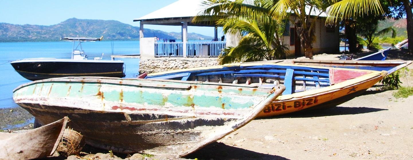 Many migrants leave on boats from Haiti's northern coast. Many migrants leave on boats from Haiti's northern coast.