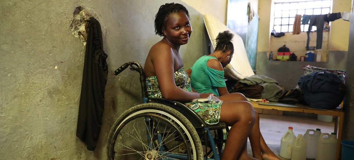 Judith, a 27-year-old mother of two suffered a spinal cord injury from a gunshot wound. Judith, a 27-year-old mother of two suffered a spinal cord injury from a gunshot wound.