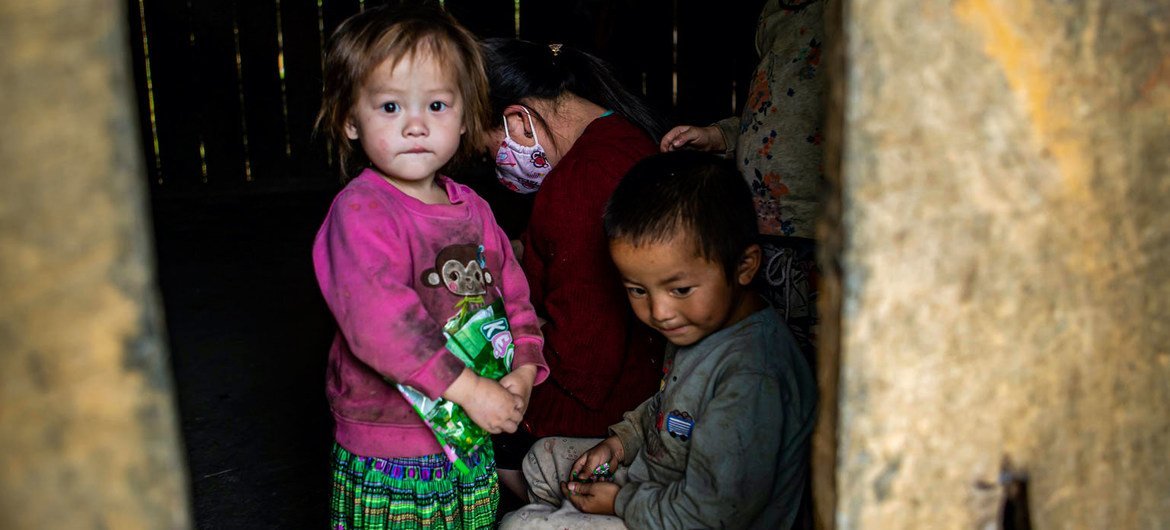 A family from the Hmong ethnic minority in Vietnam. A family from the Hmong ethnic minority in Vietnam.