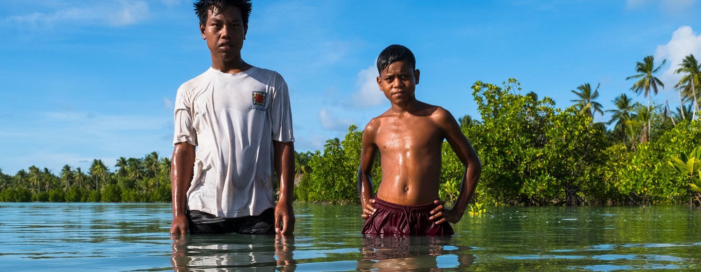 With most of its land only a few feet above sea level, Kiribati is seeing growing damage from storms and flooding. With most of its land only a few feet above sea level, Kiribati is seeing growing damage from storms and flooding.