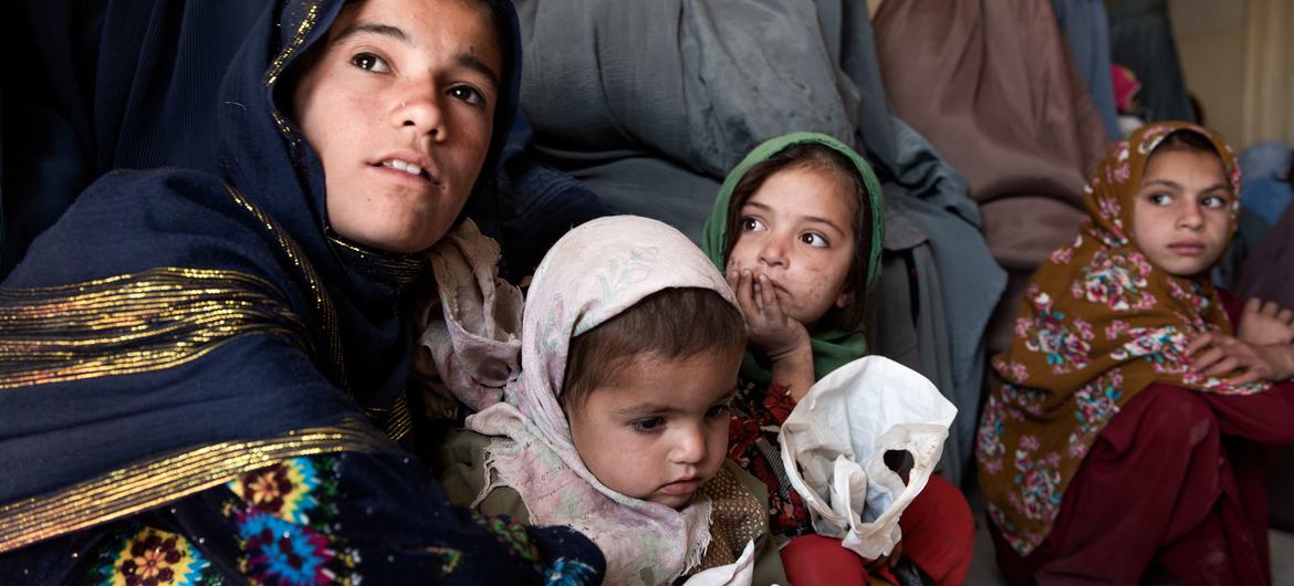 Women and children in the waiting room of a health clinic in Kandahar, Afghanistan. Women and children in the waiting room of a health clinic in Kandahar, Afghanistan.