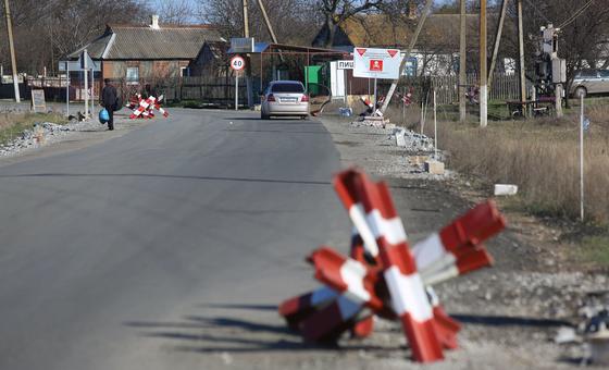 A view of the village of Pishchevik, which is located on the ‘contact line’ in eastern Ukraine. (File) A view of the village of Pishchevik, which is located on the ‘contact line’ in eastern Ukraine. (File)
