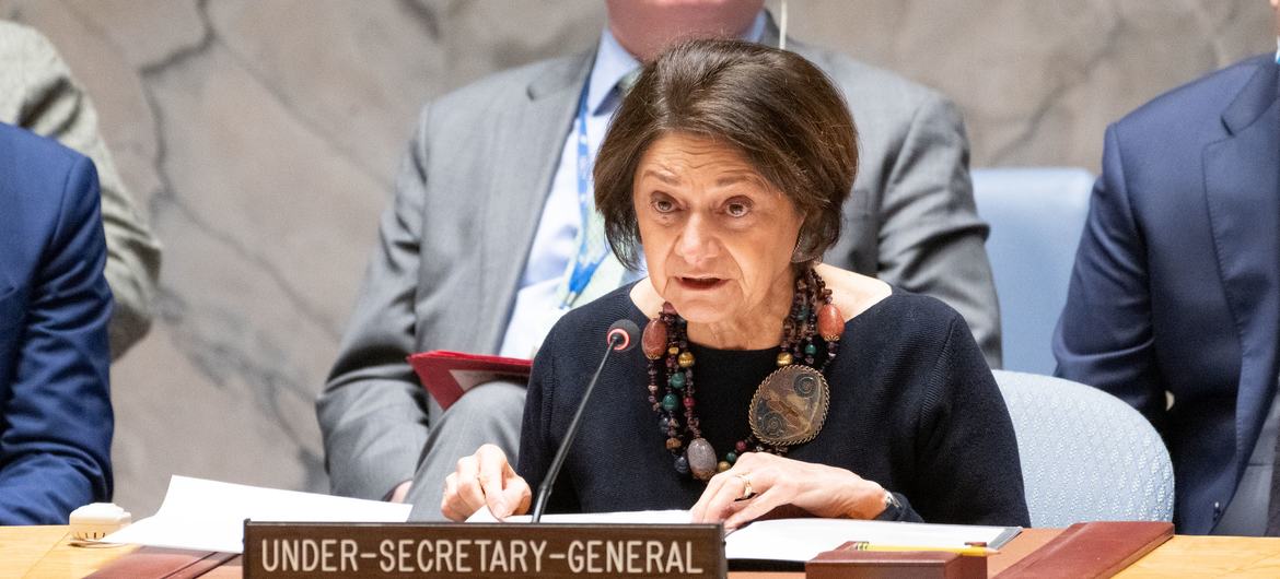 Siyasi İşler ve Barış İnşası İşlerinden Sorumlu Genel Sekreter Yardımcısı Rosemary DiCarlo, BM Güvenlik Konseyi'nin nükleer silahların yayılmasının önlenmesi ve Kore Demokratik Halk Cumhuriyeti konulu toplantısına bilgi verdi.