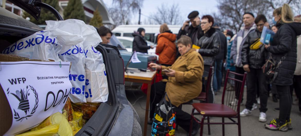 The World Food Programme is providing food assistance for people fleeing the conflict inside Ukraine and in neighbouring countries. The World Food Programme is providing food assistance for people fleeing the conflict inside Ukraine and in neighbouring countries.
