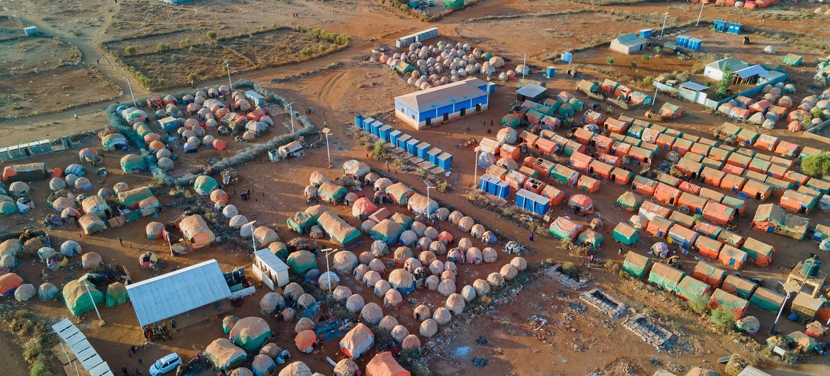 An internally displaced persons (IDPs) camp in Baidao, Somalia. An internally displaced persons (IDPs) camp in Baidao, Somalia.