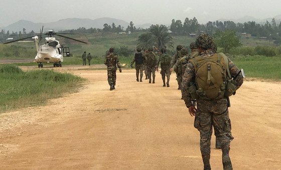 Guatemala and Bangladesh contingents of the UN peacekeeping mission in the Democratic Republic of the Congo patrol Ituri province in the east of the country. (file) Guatemala and Bangladesh contingents of the UN peacekeeping mission in the Democratic Republic of the Congo patrol Ituri province in the east of the country. (file)