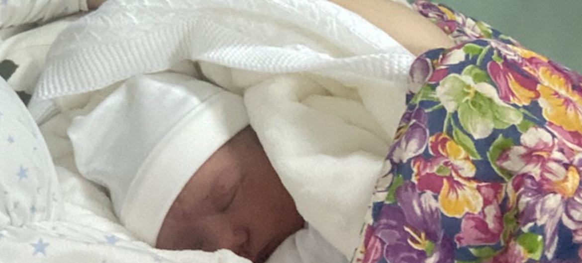 Mariia Shostak's baby son, Arthur, in the basement of a maternity hospital in Kyiv, where Mariia and other new mothers and their families took shelter. Mariia Shostak's baby son, Arthur, in the basement of a maternity hospital in Kyiv, where Mariia and other new mothers and their families took shelter.