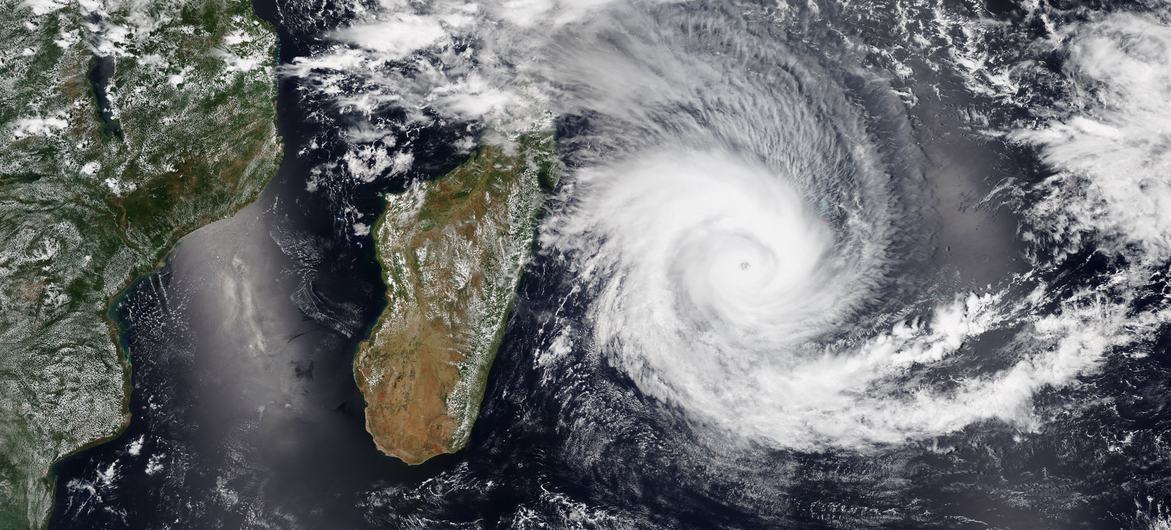 A satellite image shows the formation of a low-pressure system named Batsirai On 2 February 2022. A satellite image shows the formation of a low-pressure system named Batsirai On 2 February 2022.
