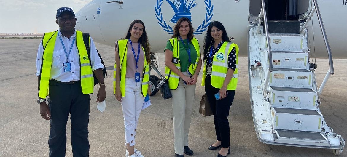 Rasha works closely with colleagues visiting from Damascus. Rasha works closely with colleagues visiting from Damascus.