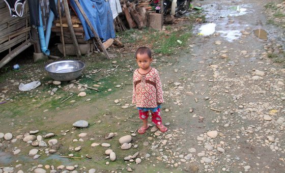 A displaced child in Kachin State, Myanmar. A displaced child in Kachin State, Myanmar.