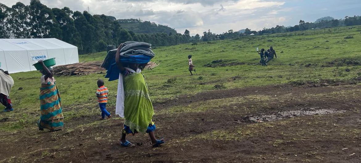Newly arrived Congolese refugees in the south west Kisoro District of Uganda. Newly arrived Congolese refugees in the south west Kisoro District of Uganda.