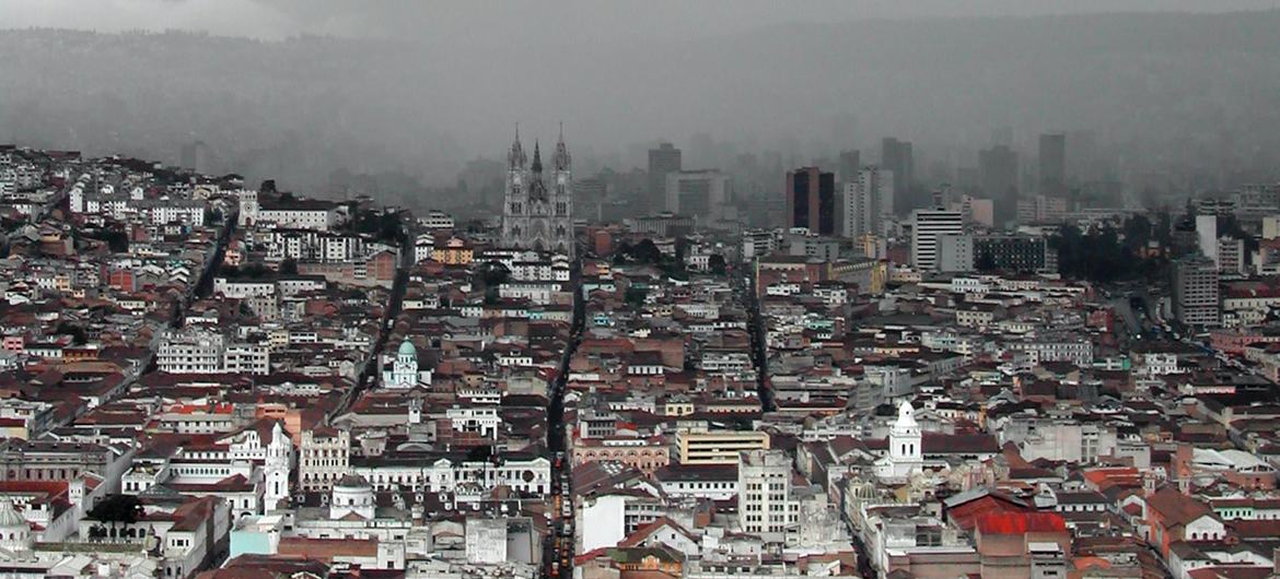 Quito, Ecuador's capital. Quito, Ecuador's capital.