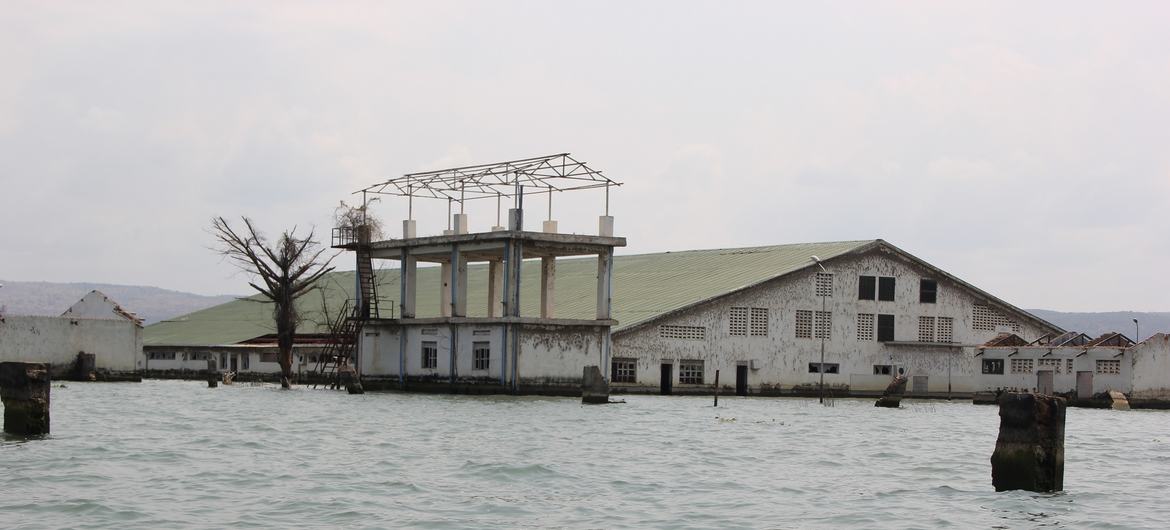 This is Butyaba fish factory in Uganda, and it has been closed after being submerged in water because of Lake Albert's rising water levels. This is Butyaba fish factory in Uganda, and it has been closed after being submerged in water because of Lake Albert's rising water levels.