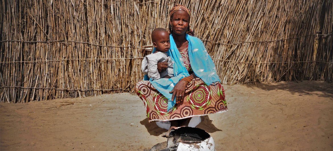 Amarcia, is one of the 1.5 million people who have been displaced in Niger by conflict in the central Sahel region. Amarcia, is one of the 1.5 million people who have been displaced in Niger by conflict in the central Sahel region.