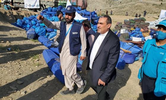 UN Resident Coordinator to Afghanistan, Ramiz Alakbarov, visits the Paktika earthquake zone, where the UN has provided tents, food, household items, and cash. UN Resident Coordinator to Afghanistan, Ramiz Alakbarov, visits the Paktika earthquake zone, where the UN has provided tents, food, household items, and cash.