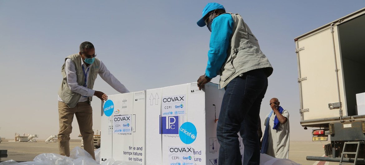 69,600 doses of COVID-19 vaccine were delivered to Mauritania in early April as part of the COVAX initiative.