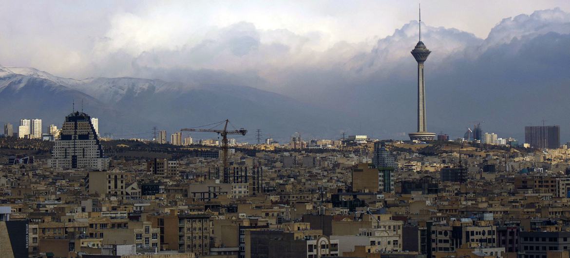A view of a neighborhood in Tehran, Iran. A view of a neighborhood in Tehran, Iran.