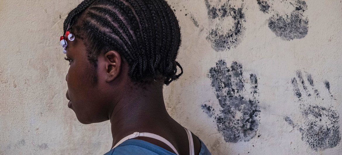 A fifteen-year-old girl from the Central African Republic missed two years of school when she was a child soldier. A fifteen-year-old girl from the Central African Republic missed two years of school when she was a child soldier.