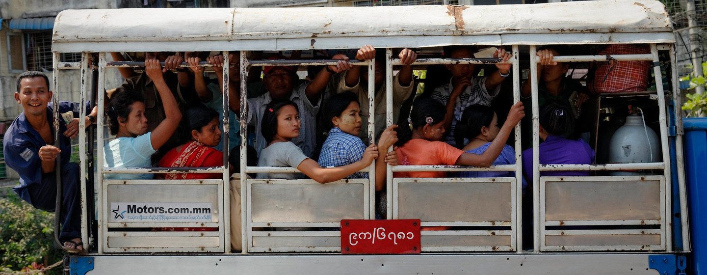 Public transport. City of Yangon (Rangoon). Report from Myanmar, May 2013. Public transport. City of Yangon (Rangoon). Report from Myanmar, May 2013.