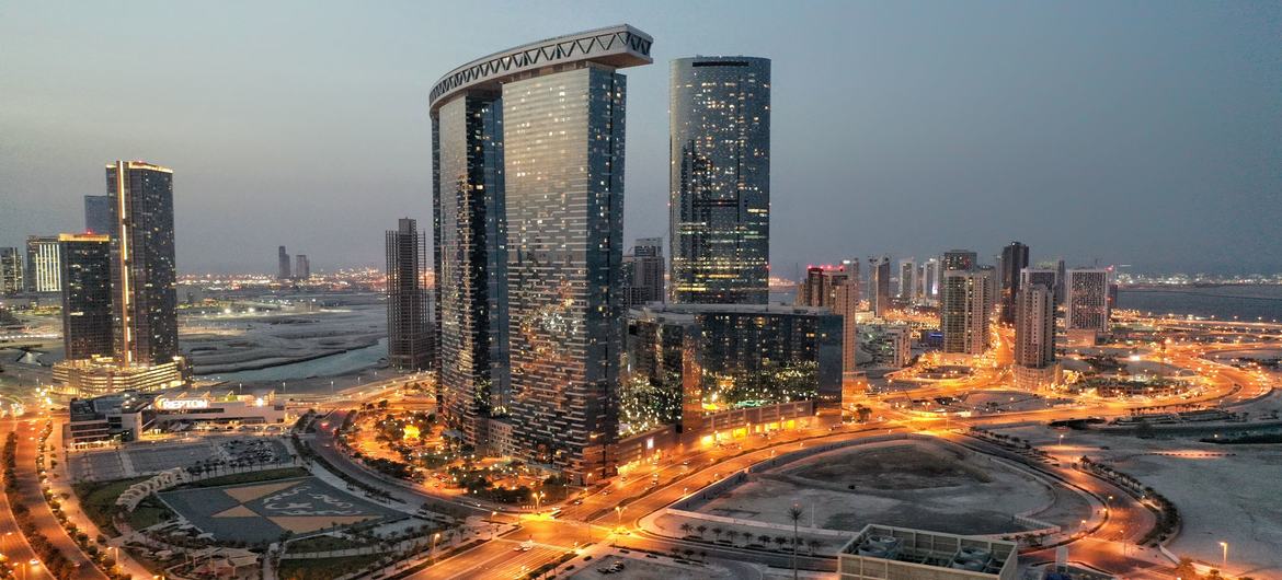 A view on Abu Dhabi, in the United Arab Emirates A view on Abu Dhabi, in the United Arab Emirates