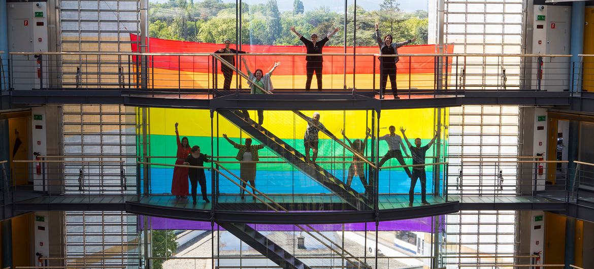 The International Day Against Homophobia, Transphobia and Biphobia is celebrated at UNHCR headquarters in Geneva. The International Day Against Homophobia, Transphobia and Biphobia is celebrated at UNHCR headquarters in Geneva.
