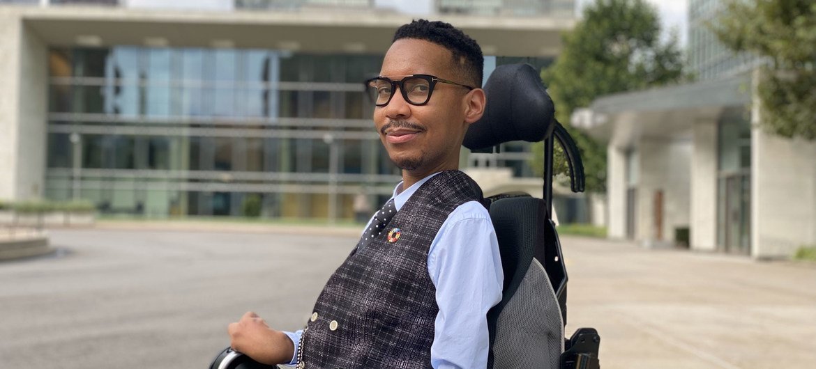 New Sustainable Development Goals Advocate, Edward Ndopu, Founder, Global Strategies on Inclusive Education, Republic of South Africa. New Sustainable Development Goals Advocate, Edward Ndopu, Founder, Global Strategies on Inclusive Education, Republic of South Africa.