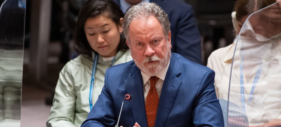 David Beasley, Executive Director of the United Nations World Food Program, summarizes the Security Council meeting on conflict and food security to maintain international peace and security.