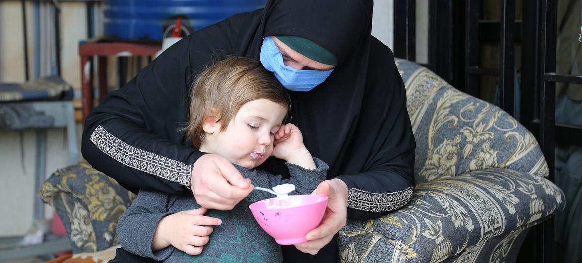 Nine out of ten Syrian refugee families in Lebanon are living in extreme poverty. Nine out of ten Syrian refugee families in Lebanon are living in extreme poverty.