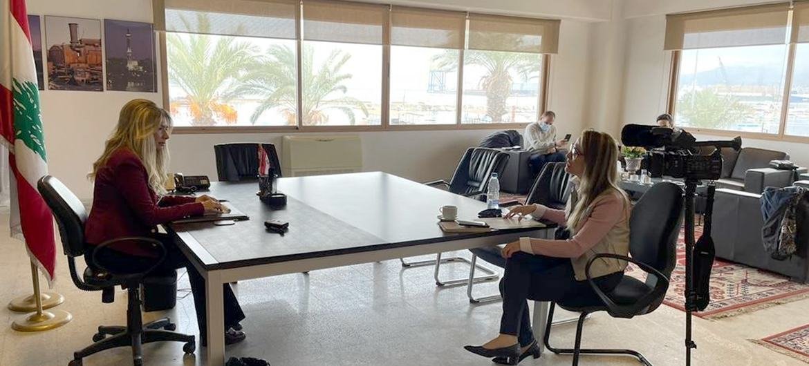 Ms. Iman Al-Rafi'i, Secretary General of North Lebanon Governorate and Chargé d'Affairs at El Mina Municipality, interviewed by May Yaacoub. Ms. Iman Al-Rafi'i, Secretary General of North Lebanon Governorate and Chargé d'Affairs at El Mina Municipality, interviewed by May Yaacoub.