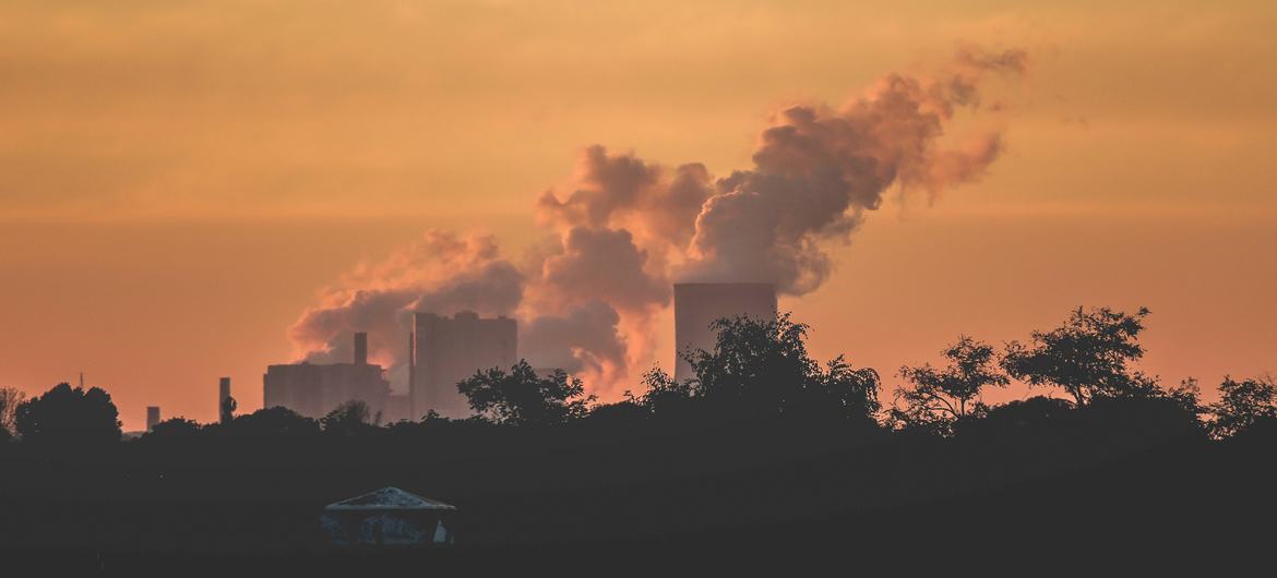 Emissions from a power plant in Koln, Germany.