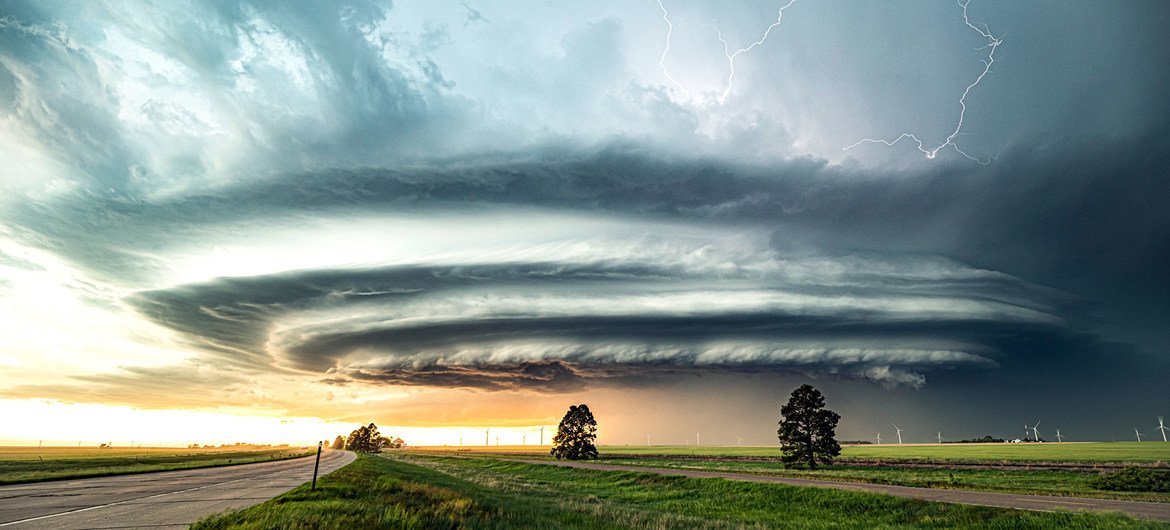 Supercell thunderstorm in Colorado, United States. Supercell thunderstorm in Colorado, United States.