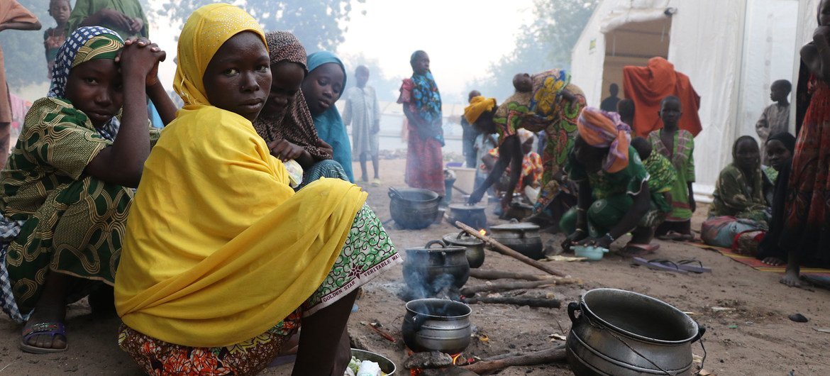 WFP says 41 million people around the world, including in Nigeria (pictured) are at imminent risk of famine. WFP says 41 million people around the world, including in Nigeria (pictured) are at imminent risk of famine.