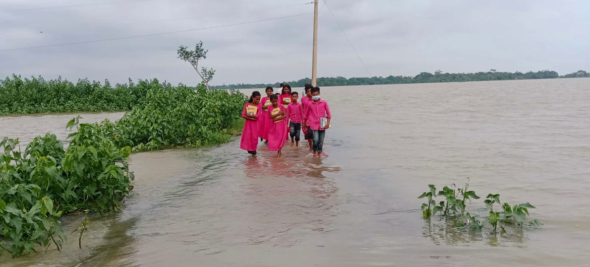 Heavy rains have washed away towns, villages and infrastructure in Bangladesh. Heavy rains have washed away towns, villages and infrastructure in Bangladesh.