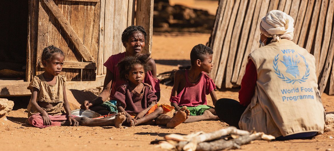 Drought and poverty have led to severe hunger in southern Madagascar. Drought and poverty have led to severe hunger in southern Madagascar.