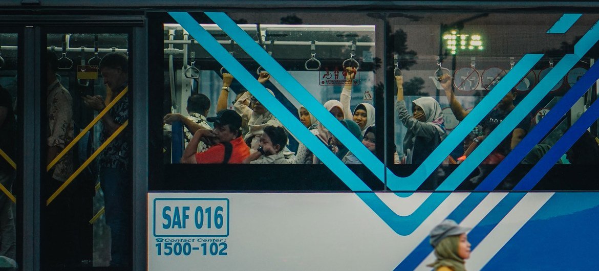 The world’s largest public bus system in Jakarta, Indonesia, is beginning a transition to electric buses. The world’s largest public bus system in Jakarta, Indonesia, is beginning a transition to electric buses.