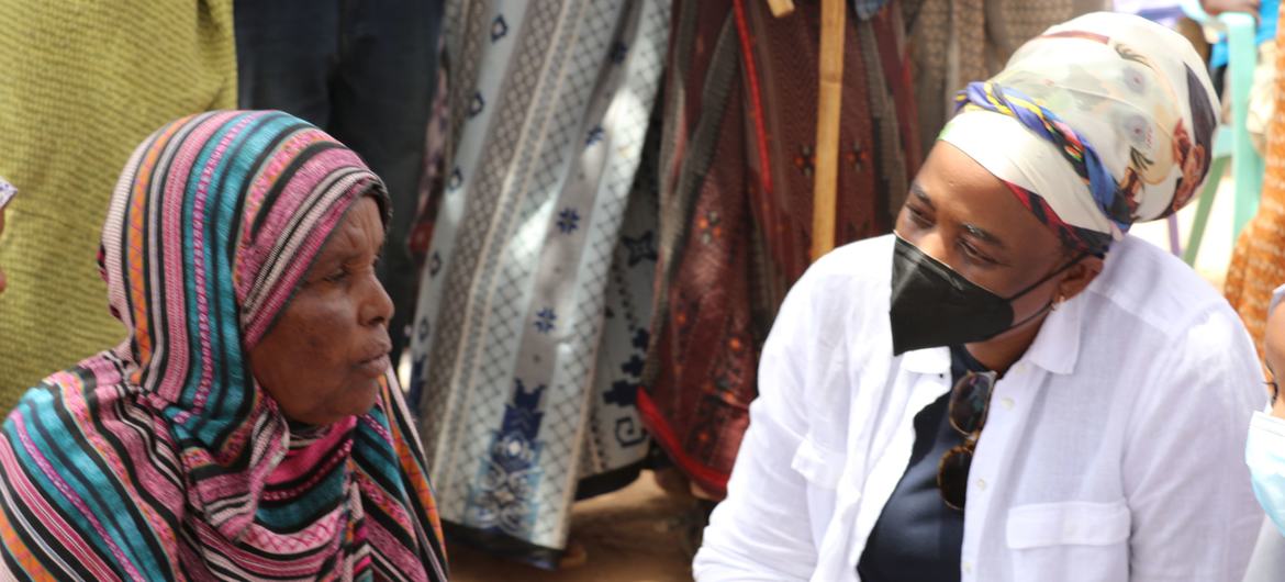 Zeineba with Ethiopia UN Resident and Humanitrain Coordinator Dr. Catherine Sozi. Zeineba with Ethiopia UN Resident and Humanitrain Coordinator Dr. Catherine Sozi.
