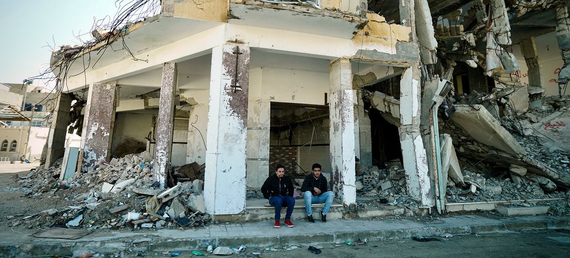 In Benghazi, Libya, widespread destruction is a reminder of years of conflict. In Benghazi, Libya, widespread destruction is a reminder of years of conflict.