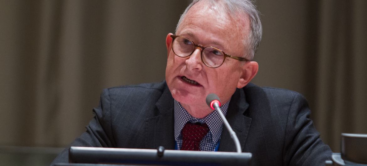 Richard Bennett, speaks at a special event on human rights at the United Nations in 2016. (file) Richard Bennett, speaks at a special event on human rights at the United Nations in 2016. (file)