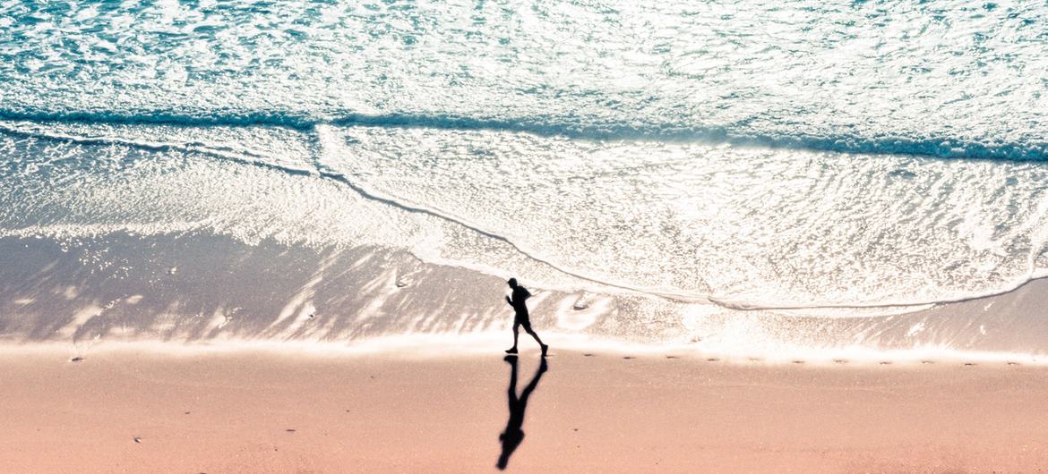 Nazaré beach in Portugal.