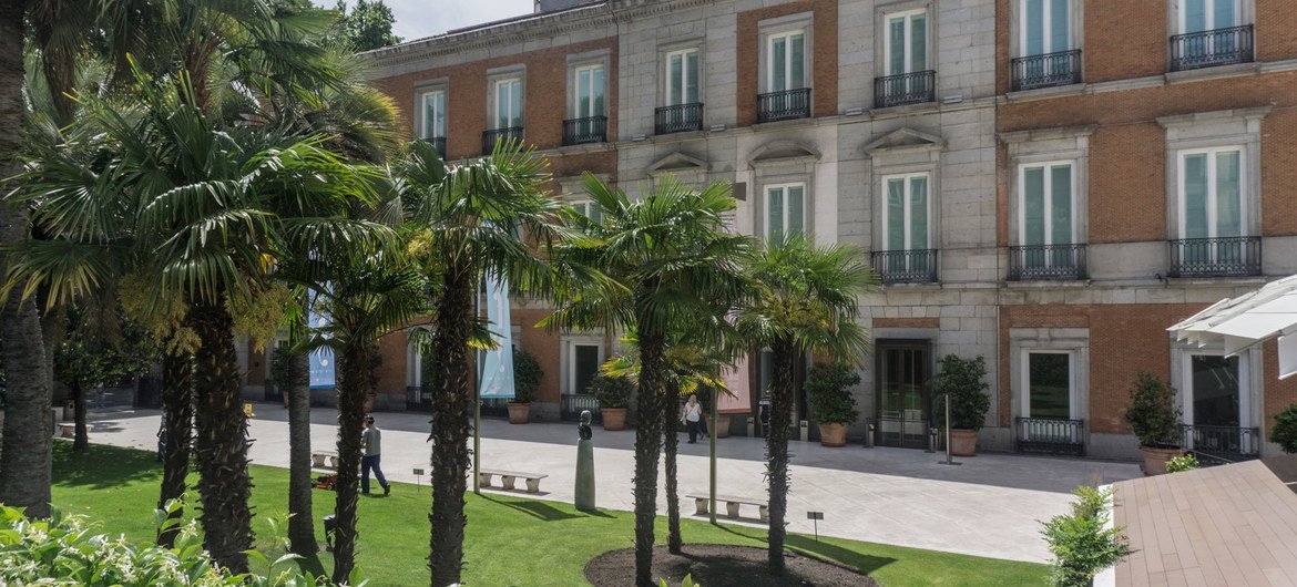Museum Thyssen-Bornemisza, part of the Paseo del Prado and Buen Retiro, Spain. Museum Thyssen-Bornemisza, part of the Paseo del Prado and Buen Retiro, Spain.