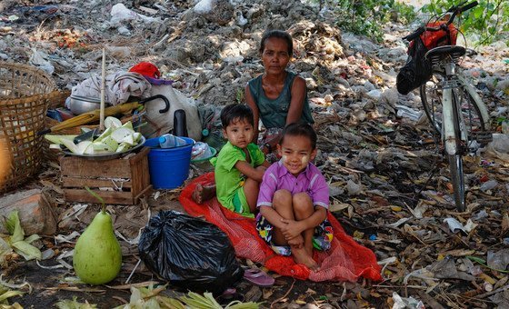 A homeless family in Yangon in Myanmar has few social support structures it can call on. A homeless family in Yangon in Myanmar has few social support structures it can call on.