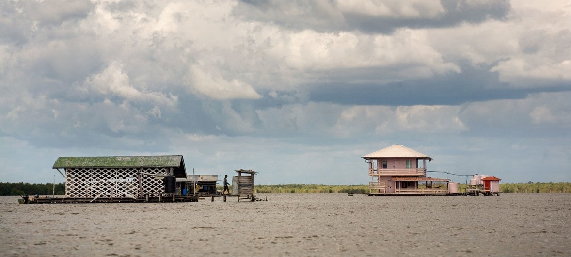 Much of Suriname's coastal area is low-lying and prone to natural disasters. 