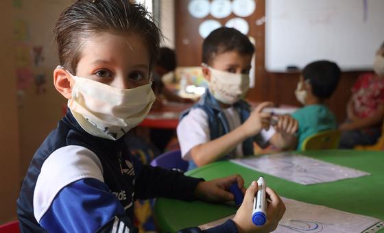 Children at school in Lebanon. Children at school in Lebanon.