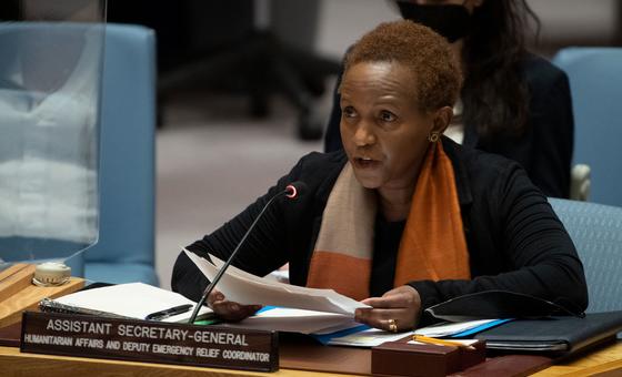 Joyce Msuya, Assistant Secretary-General for Humanitarian Affairs and Deputy Emergency Relief Coordinator, briefed UN Security Council members on Ukraine.