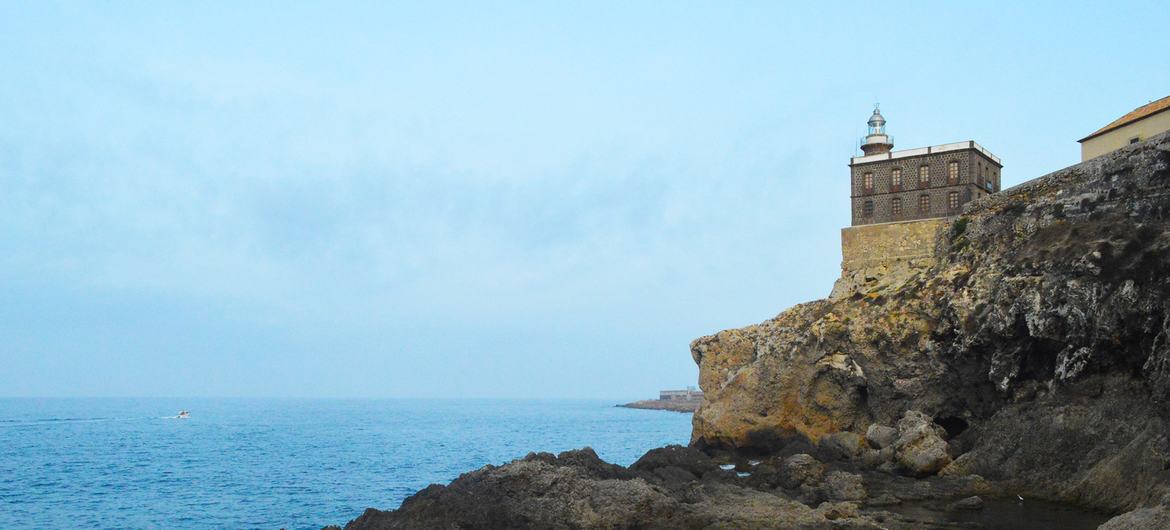 Spanish enclave of Melilla near the border with Morocco. Spanish enclave of Melilla near the border with Morocco.