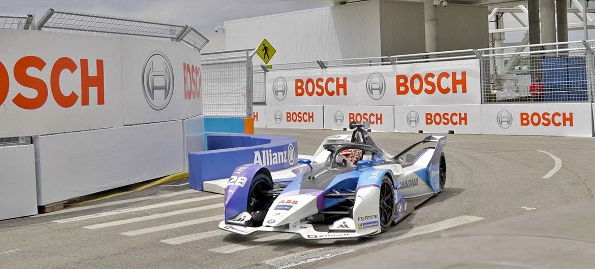 Formula E car at the 2021 New York race in Red Hook, Brookyln. Formula E car at the 2021 New York race in Red Hook, Brookyln.