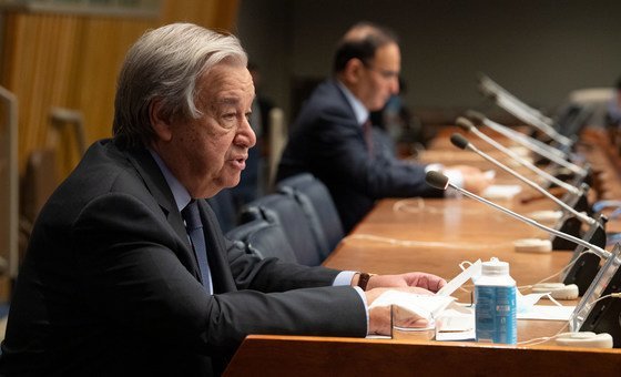 Secretary-General António Guterres addresses the Conference on the Establishment of a Middle East Zone Free of Nuclear Weapons and Other Weapons of Mass Destruction. Secretary-General António Guterres addresses the Conference on the Establishment of a Middle East Zone Free of Nuclear Weapons and Other Weapons of Mass Destruction.