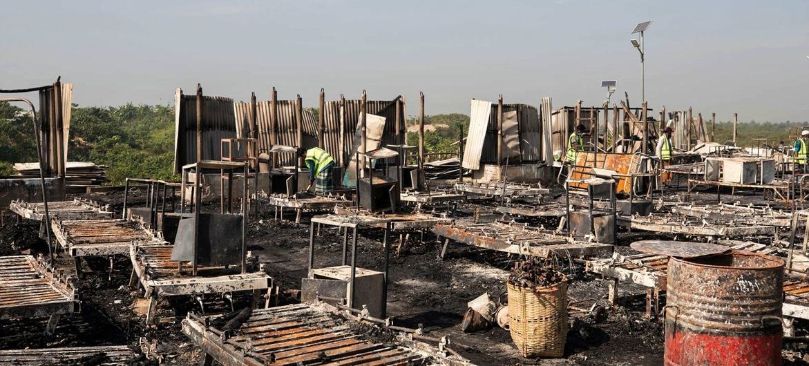 A fire hit a IOM-run health facility in Cox’s Bazar A fire hit a IOM-run health facility in Cox’s Bazar