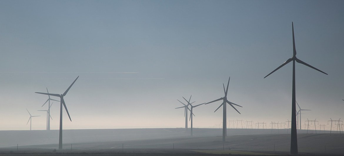 These windmills in Romania are part of 'Europe 2020 Strategy', a move towards a greener and more competitive low carbon economy that makes efficient use of resources and is resilient to climate risk. These windmills in Romania are part of 'Europe 2020 Strategy', a move towards a greener and more competitive low carbon economy that makes efficient use of resources and is resilient to climate risk.